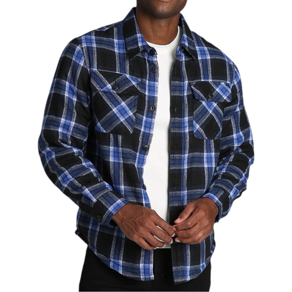 NWT JACHS New York Sherpa Lined Flannel Shirt Jacket